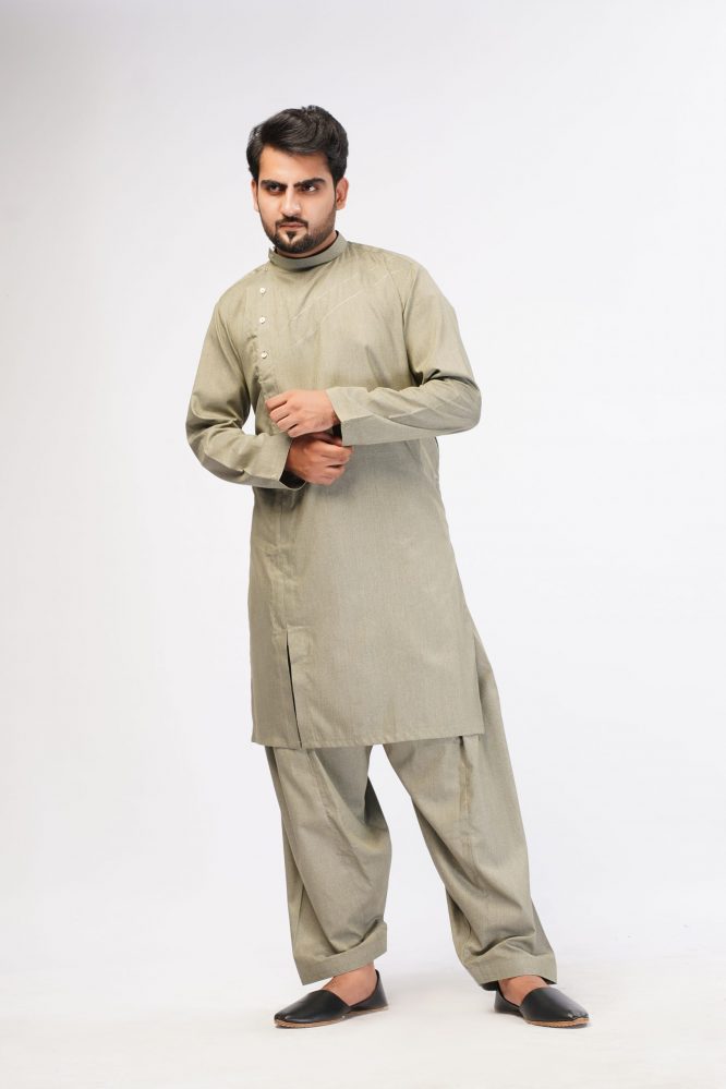 Pista Green Kameez Shalwar-04-01
