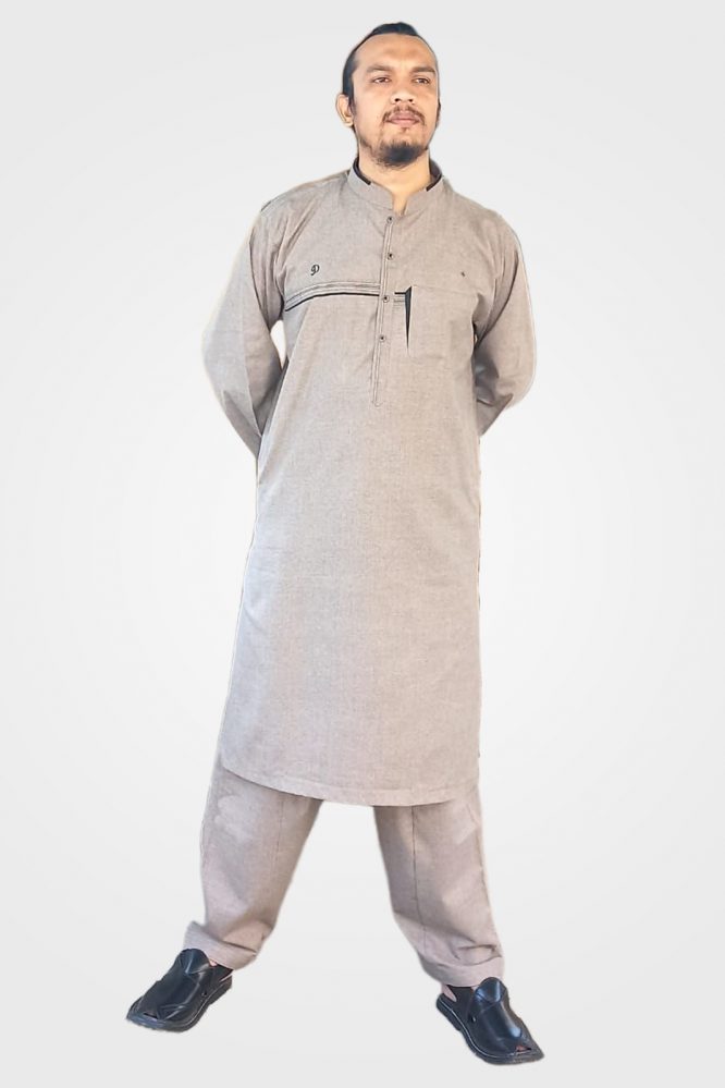 Dusty Brown Men’s Shalwar Kameez1