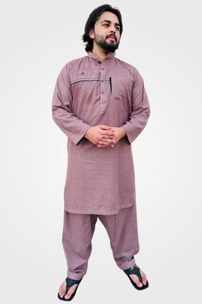 Plum Men's Kameez Shalwar-06-01